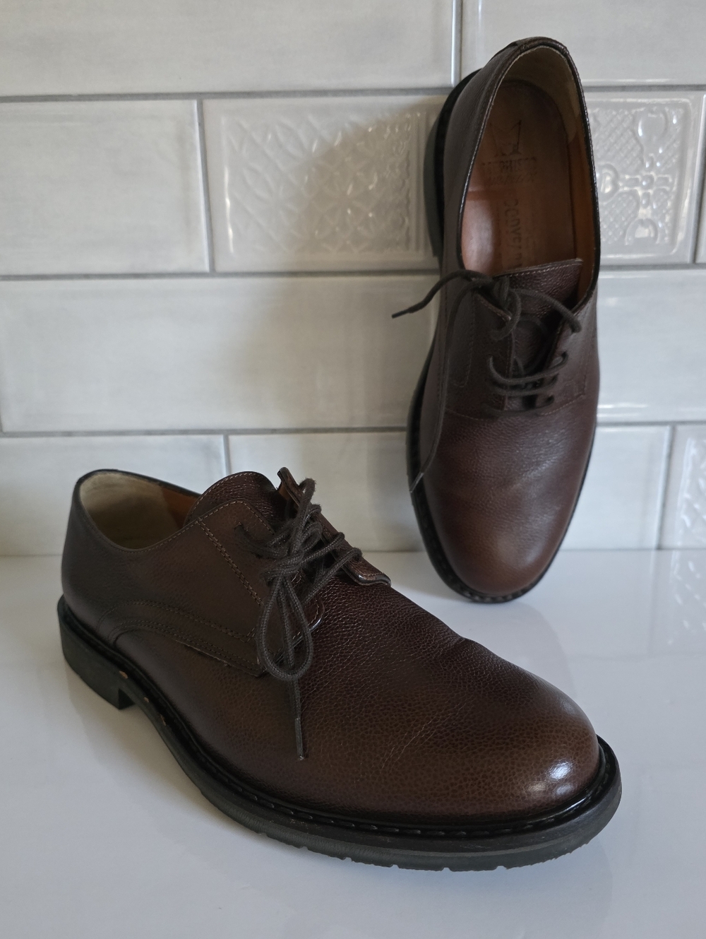 Mephisto 10 Old Money Modern Academia Chestnut Full Grain Leather Marlon Oxford